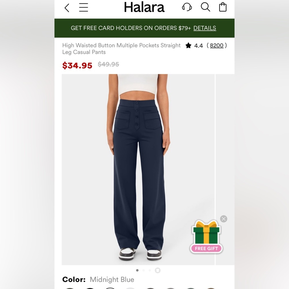 HALARA straight leg pant SP